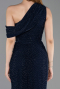 Robe de Soirée Longue Bleu Marine ABU6240