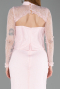 Robe de Soirée Longue Dantelle Poudre ABU6207