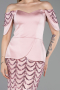 Robe de Soirée Longue Squameuse Poudre ABU6243