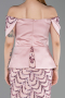Robe de Soirée Longue Squameuse Poudre ABU6243