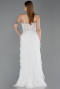 Robe de Soirée Longue Blanc ABU6245