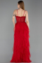 Robe de Soirée Longue Rouge ABU6245