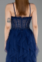 Robe de Soirée Longue Bleu Marine ABU6245