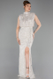 Robe De Soirée Squameuse Longue Vison ABU2752