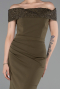 Robe de Soirée Longue Kaki ABU6217
