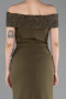 Robe de Soirée Longue Kaki ABU6217