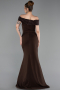 Robe de Soirée Longue Brun ABU6217
