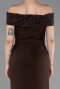 Robe de Soirée Longue Brun ABU6217