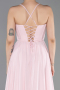 Robe de Soirée Longue Mousseline Poudre ABU6223
