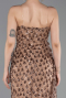 Robe de Soirée Longue Squameuse Cuivre ABU6224