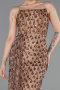 Robe de Soirée Longue Squameuse Cuivre ABU6224