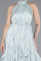 Robe de Soirée Longue Mousseline Menthe ABU6227