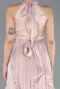 Robe de Soirée Longue Mousseline Poudre ABU6227