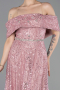 Robe de Cérémonie Midi Perlé Poudre ABK2639