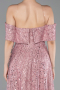 Robe de Cérémonie Midi Perlé Poudre ABK2639