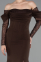 Robe Queue de Poisson Longue Brun ABU6235