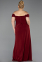 Robe De Graduation Grande Taille Longue Rouge Bordeaux ABU6246