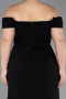 Robe De Graduation Grande Taille Longue Noir ABU6246