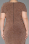 Robe De Invitation Grande Taille Midi Or ABK2641