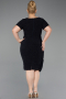 Robe De Invitation Grande Taille Midi Bleu Marine ABK2641