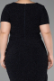 Robe De Invitation Grande Taille Midi Bleu Marine ABK2641