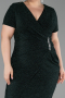 Robe De Invitation Grande Taille Midi Émeraude ABK2641