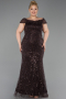 Robe Grande Taille Perlé Longue ABU5936