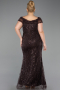 Robe Grande Taille Perlé Longue ABU5936