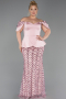 Robe de Soirée Grande Taille Longue Squameuse Poudre ABU6262