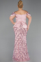 Robe de Soirée Grande Taille Longue Squameuse Poudre ABU6262