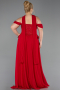 Robe Grande Taille Longue Mousseline Rouge ABU6247