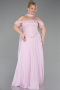 Robe Grande Taille Longue Mousseline Poudre ABU6247