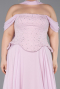 Robe Grande Taille Longue Mousseline Poudre ABU6247