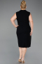 Robe De Invitation Grande Taille Midi Noir ABK2647