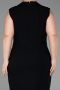 Robe De Invitation Grande Taille Midi Noir ABK2647
