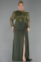 Robe Grande Taille Longue Kaki ABU6213