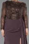 Robe Grande Taille Longue Brun ABU6213