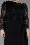 Robe Grande Taille Longue Noir ABU6213