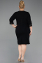 Robe De Invitation Grande Taille Midi Noir ABK2648