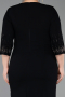 Robe De Invitation Grande Taille Midi Noir ABK2648