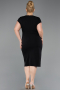 Robe De Invitation Grande Taille Midi Noir ABK2649