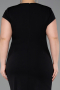 Robe De Invitation Grande Taille Midi Noir ABK2649