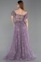 Robe de Soirée Longue Lavande ABU6244