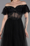 Robe de Soirée Longue Noir ABU6244
