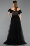 Robe de Soirée Longue Noir ABU6244