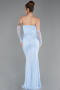 Robe Queue de Poisson Dantelle Longue ABU5933