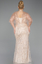 Robe De Soirée Grande Taille Perlé Longue Or ABU5722