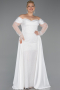 Robe De Soirée Grande Taille Perlé Longue ABU6093