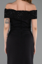 Robe de Soirée Longue Noir ABU6217