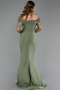 Robe de Soirée Longue Kaki ABU6273